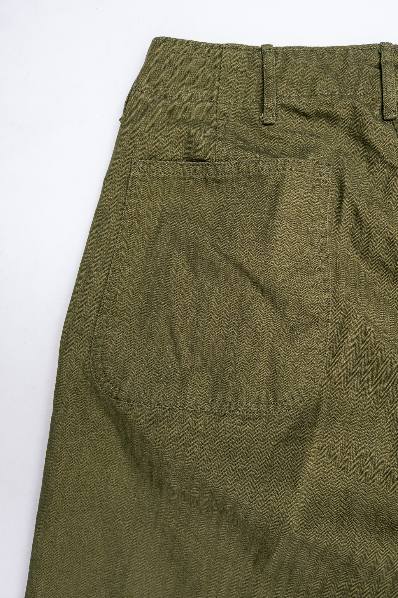 orSlow - U.S. Navy Wide-Fit Utility Pants Dark Olive - 8