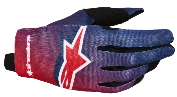 GLOVES YTH RADAR RED/BLUE