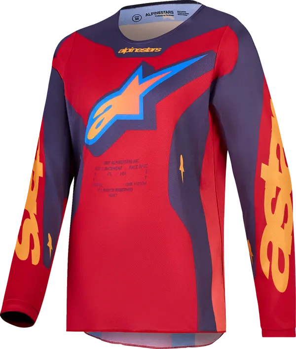 JERSEY YTH FLUID HUNT RED/CORAL