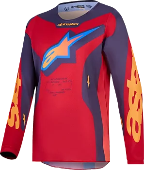 JERSEY YTH FLUID HUNT RED/CORAL