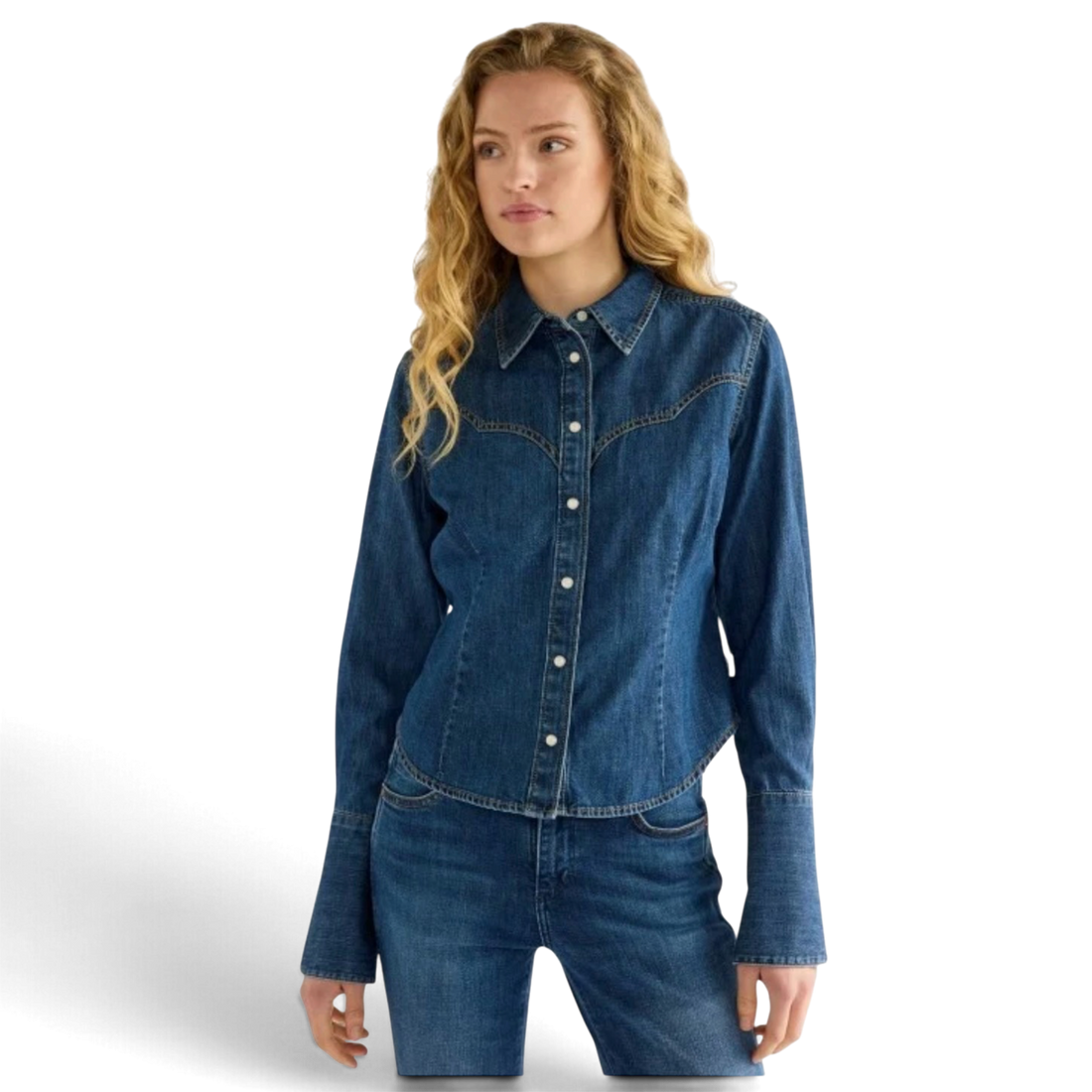 Wrangler jeansskjorta kort modell