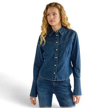 Wrangler jeansskjorta kort modell