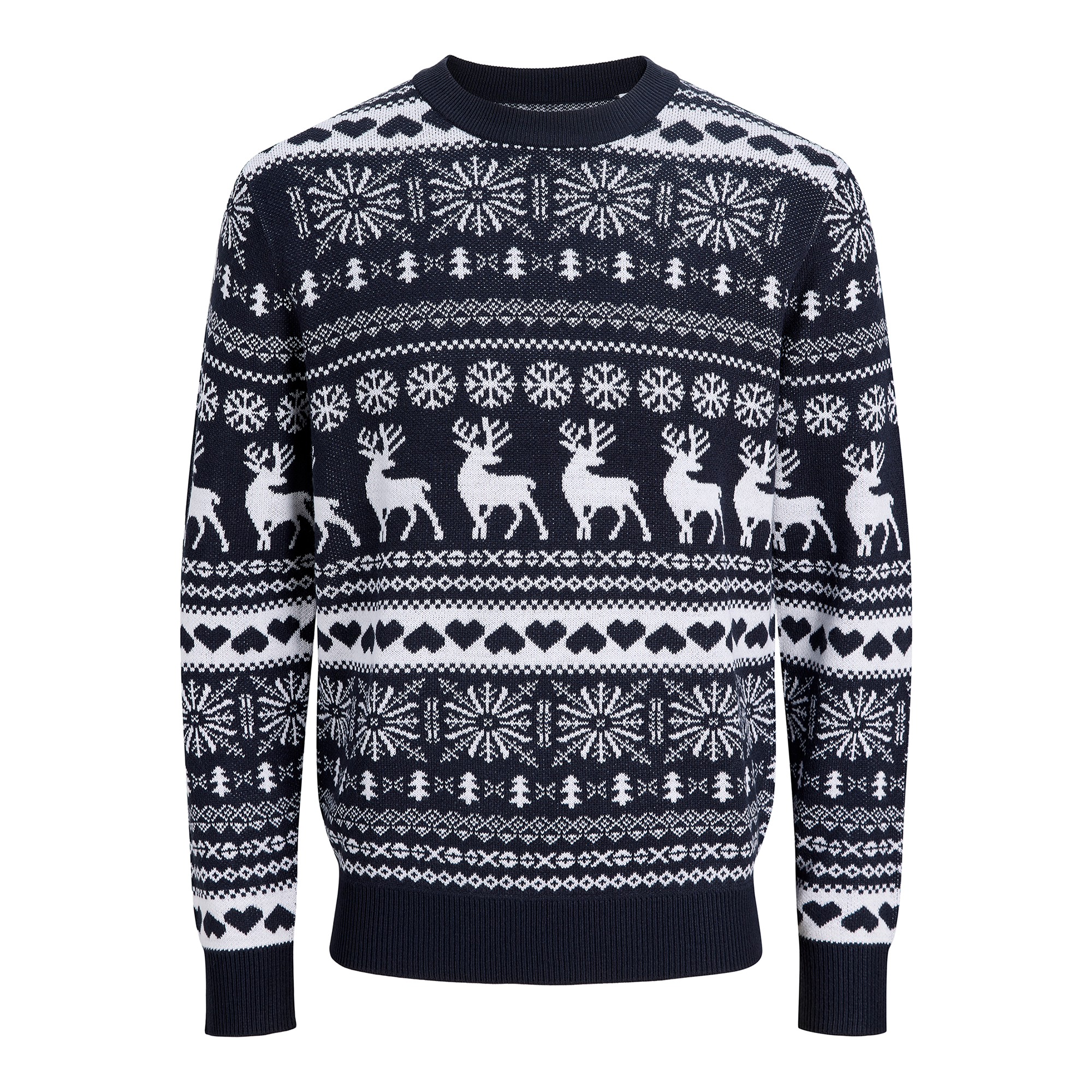 Jack & Jones Jjxmas Santa Knit Crew Neck - 2