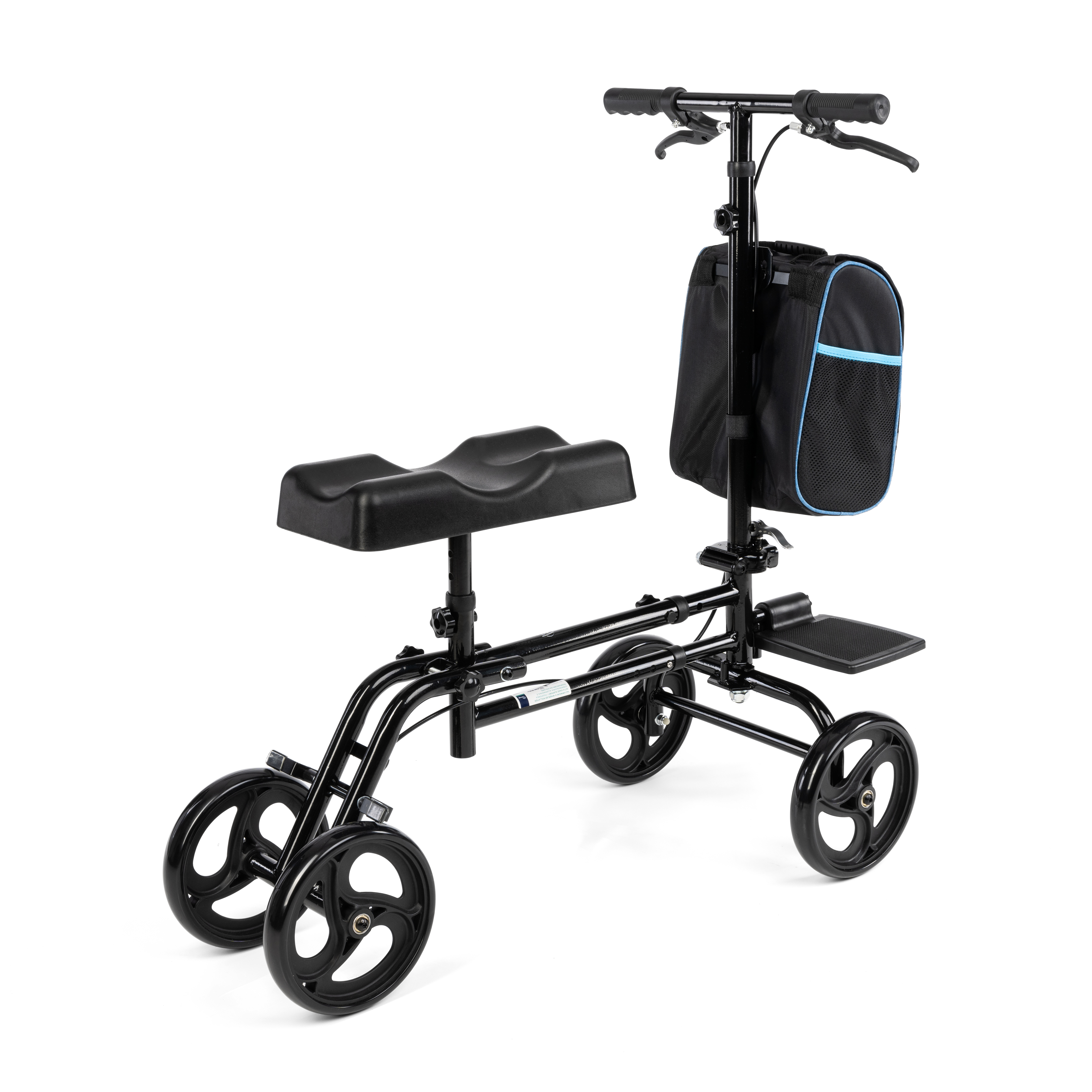 Knee Walker knärullator med fotstöd och väska - 4