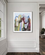 ”View from the park”. AKRYLTAVLA MÅLAD AV MARIA C BERNHARDSSON / MC