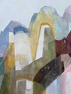 ”View from the park”. AKRYLTAVLA MÅLAD AV MARIA C BERNHARDSSON / MC