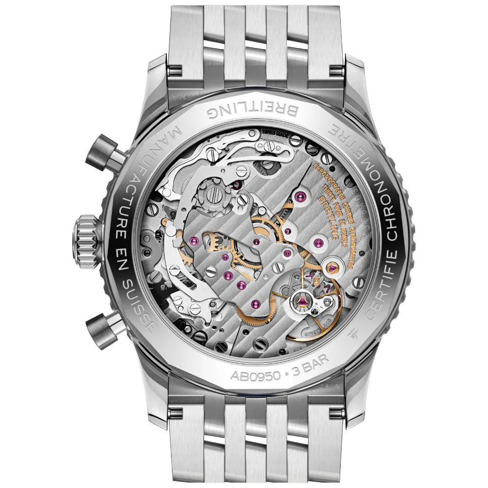 Breitling AB0950211B1A1 Navitimer B09 Chronograph 41 Svart baksida