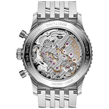 Breitling AB0950211B1A1 Navitimer B09 Chronograph 41 Svart baksida