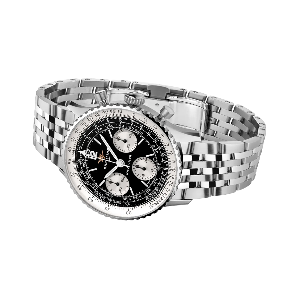Breitling AB0950211B1A1 Navitimer B09 Chronograph 41 Svart sida