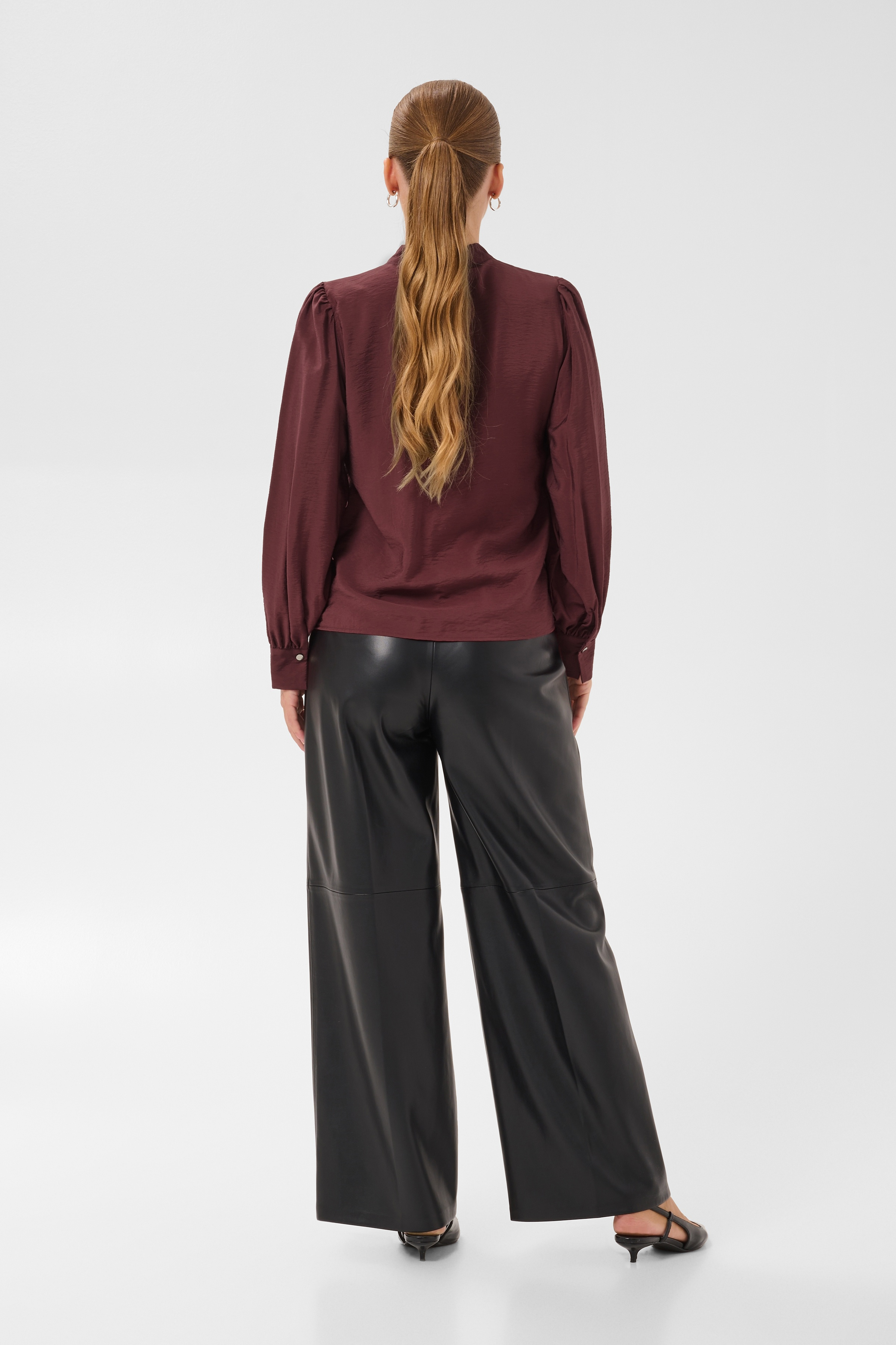 KAmaria Blouse Port Knytblus