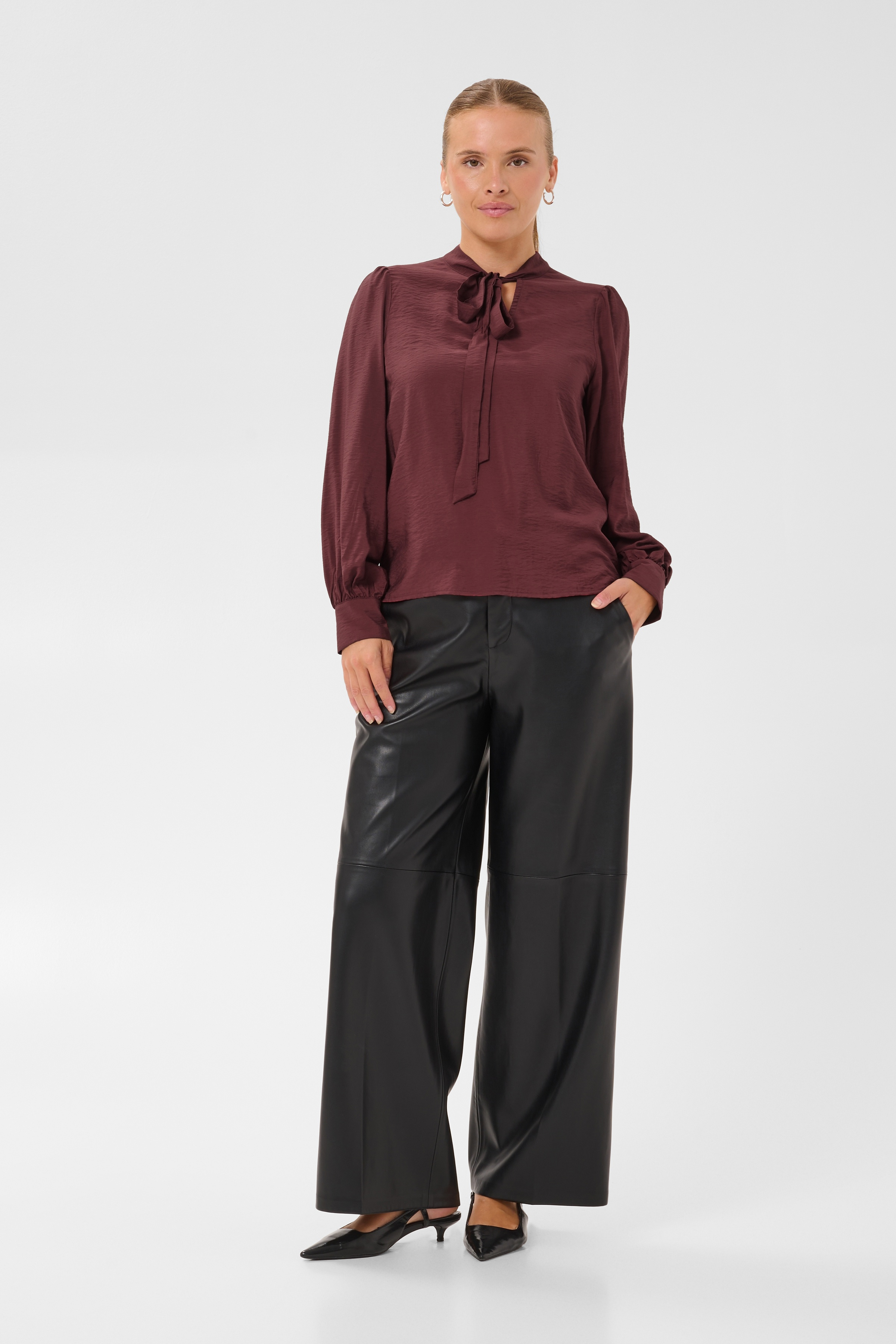 KAmaria Blouse Port Knytblus - 3