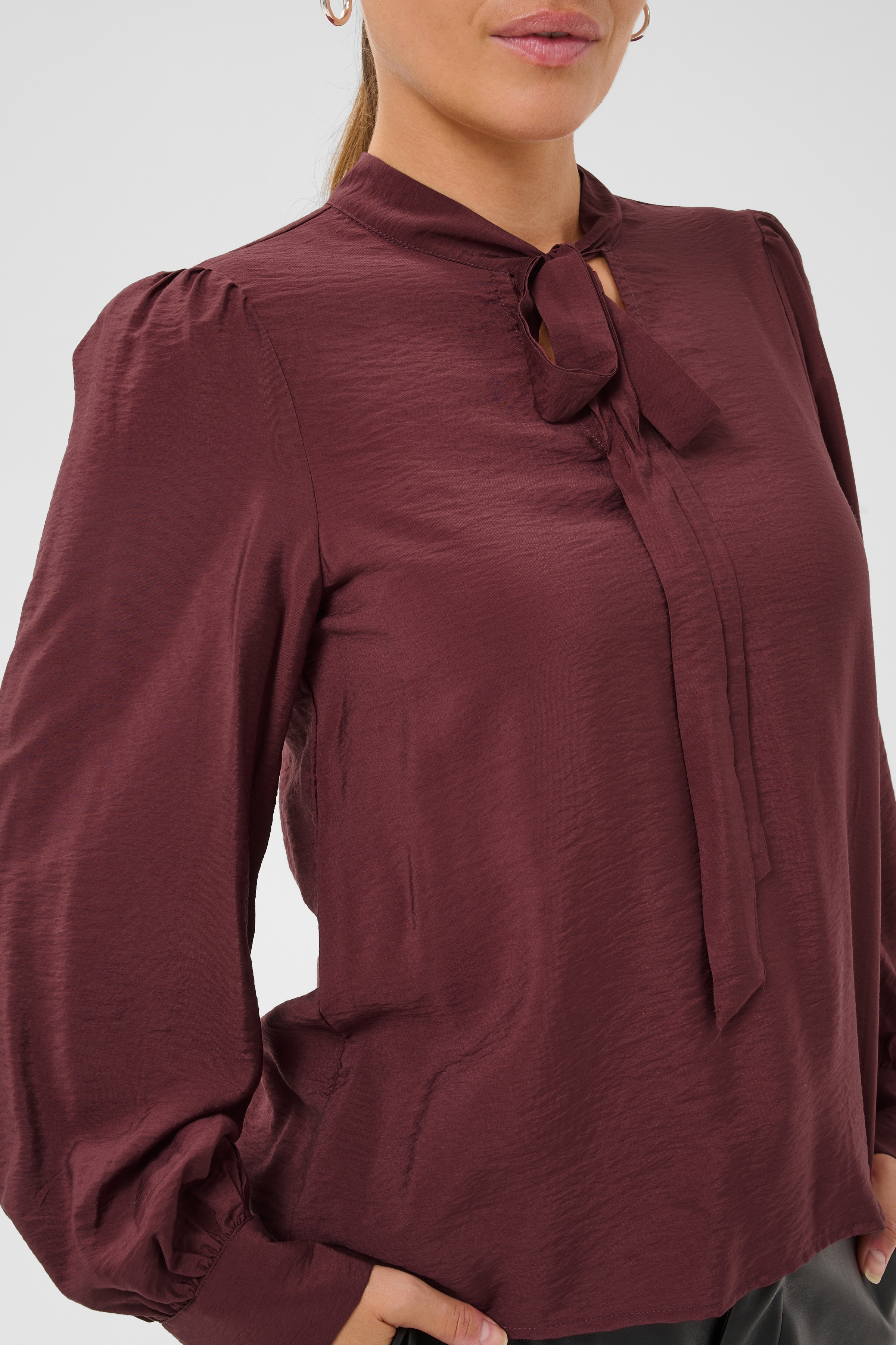 KAmaria Blouse Port Knytblus - 4