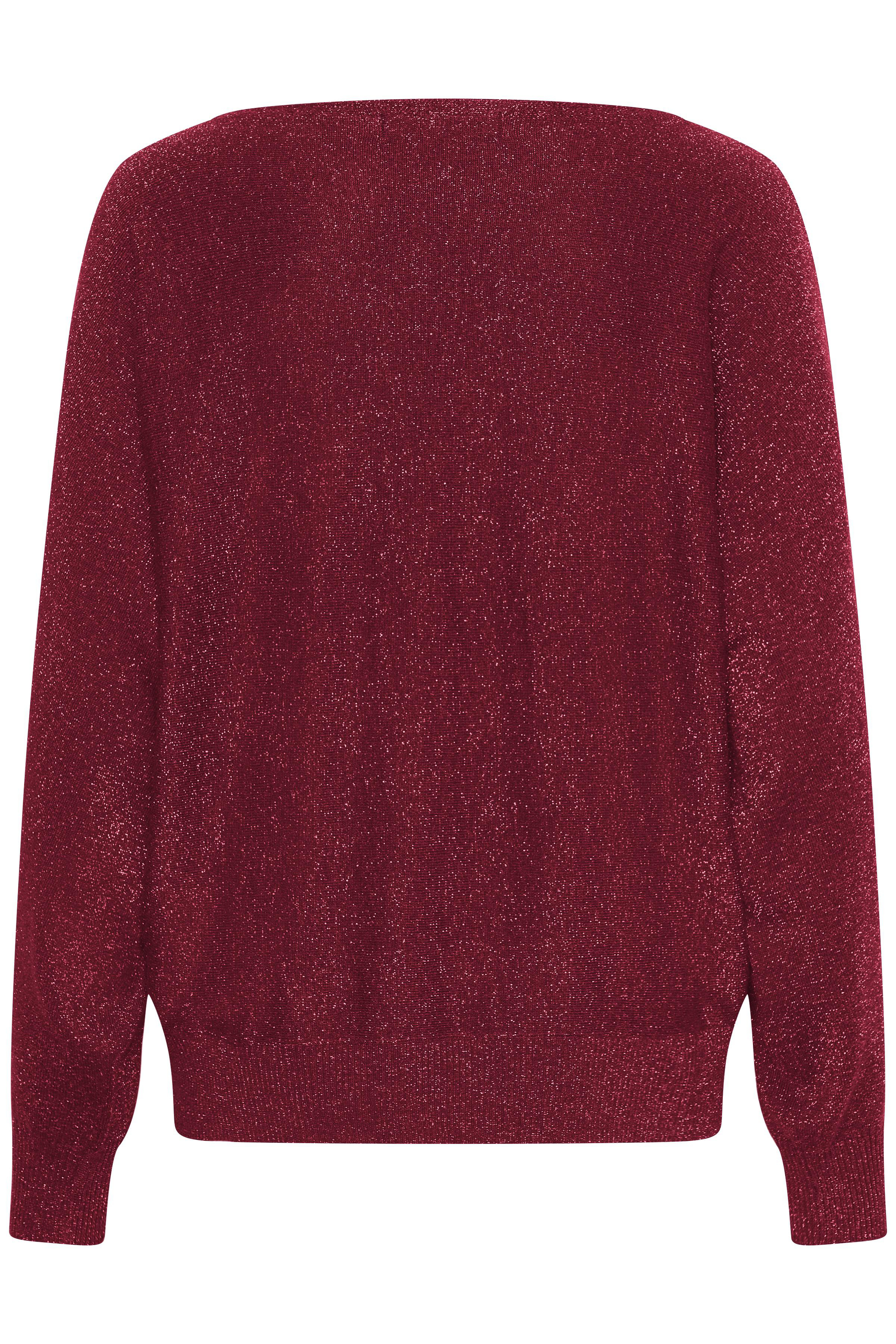 CUfay Batwing Pullover Röd Tröja med glitter - 5