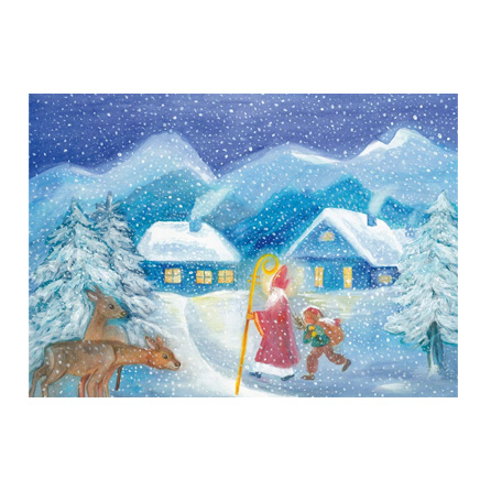 Sankt Nikolaus - konstkort med motiv av Dorothea Schmidt  3720