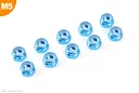 G-Force GF-0400-054 Aluminum Nylstop Nut - M5 - Blue - 10 pcs
