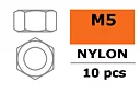 G-Force GF-0300-003 Hex Nut - M5 - Nylon - 10 pcs