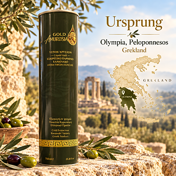 Gold Amvrosia Premium – Grekisk Extra Jungfruolivolja 750 ml | Peloponnesos