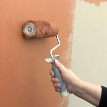 måla äggoljetempera med roller