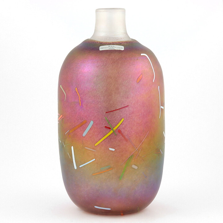 Bertil Vallien (Tornado 1983) Swelling Oily Vase 26 cm (Artist Collection)