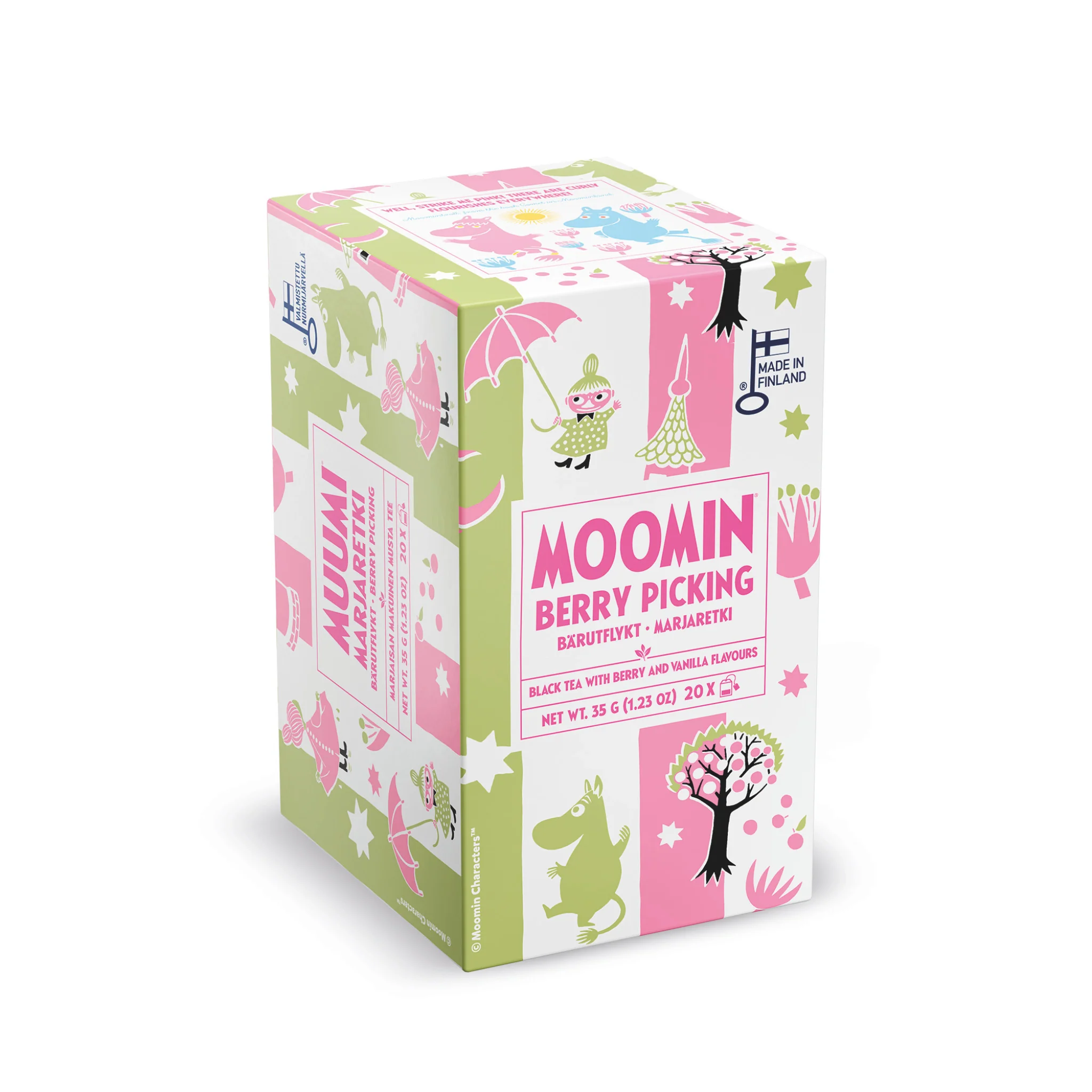 Moomin Tea Berry Adventure – Black Tea with Red Berries & Vanilla, 20 Tea Bags