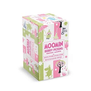 Moomin Tea Berry Adventure – Black Tea with Red Berries & Vanilla, 20 Tea Bags
