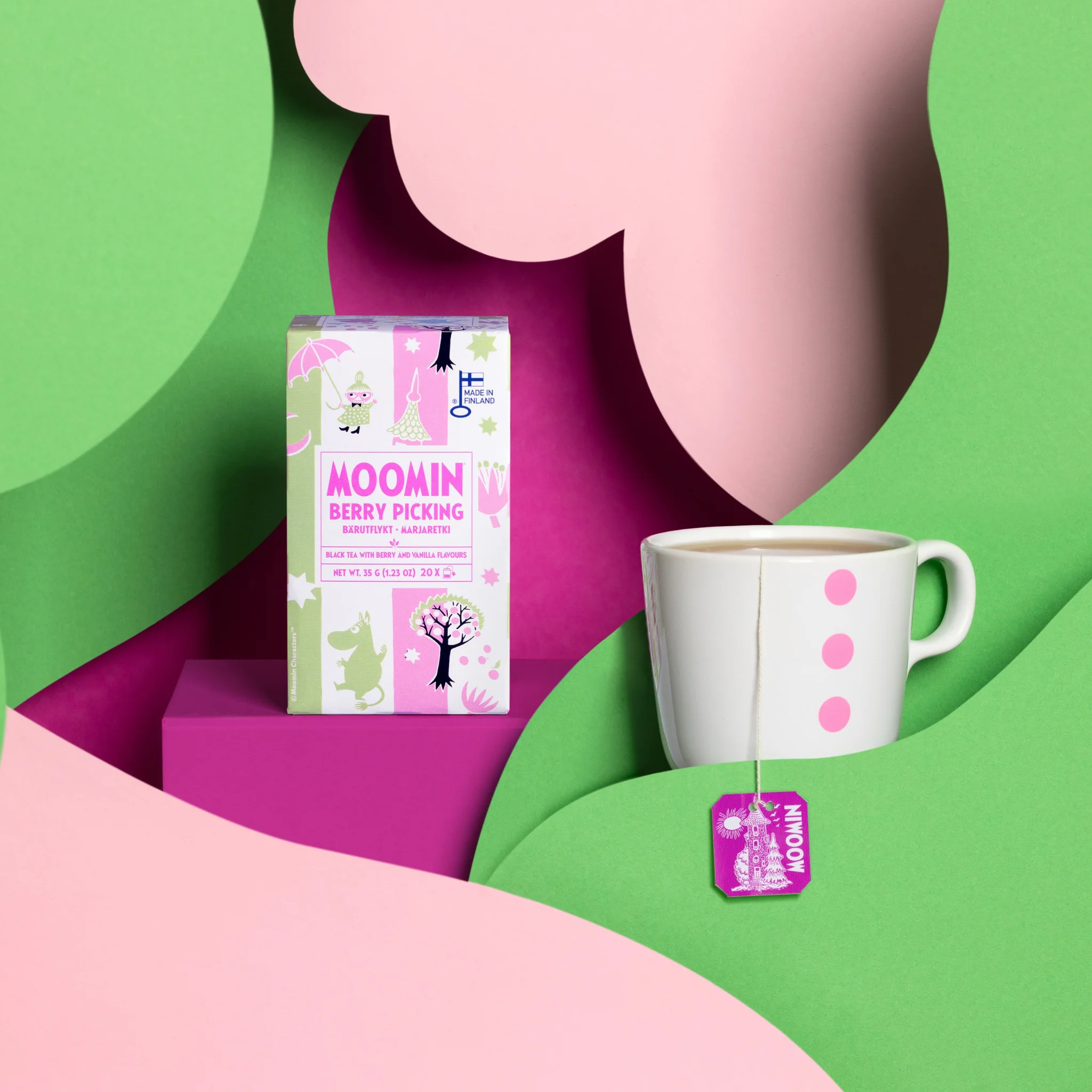 Moomin Tea Berry Adventure – Black Tea with Red Berries & Vanilla, 20 Tea Bags - 4