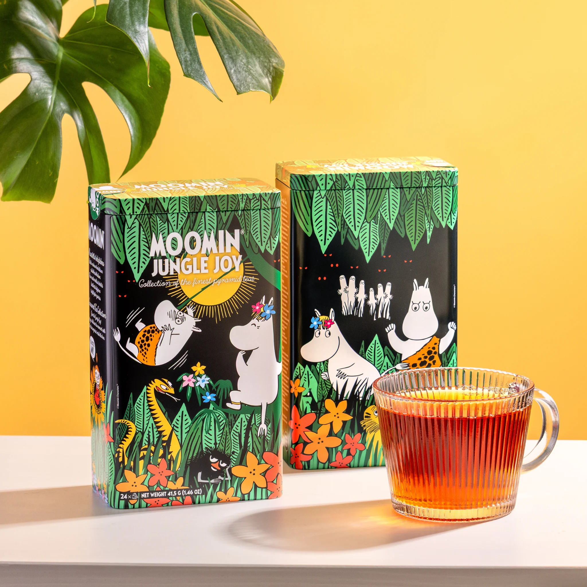 Moomin Tea Jungle Joy Tin – 24 Pyramid Tea Bags, 12 Flavours - 2