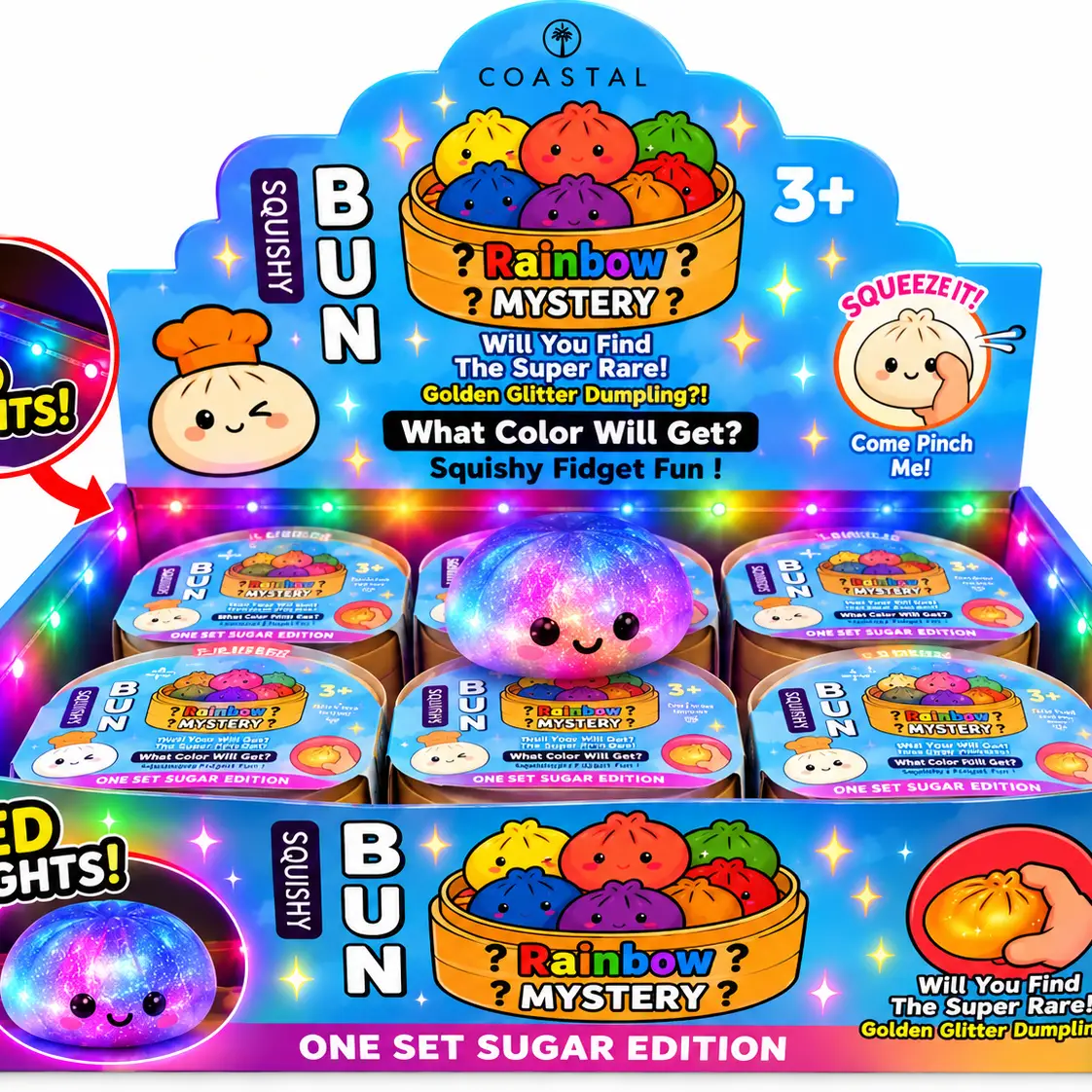 Rainbow Dumpling with Led Lights (9 cm)