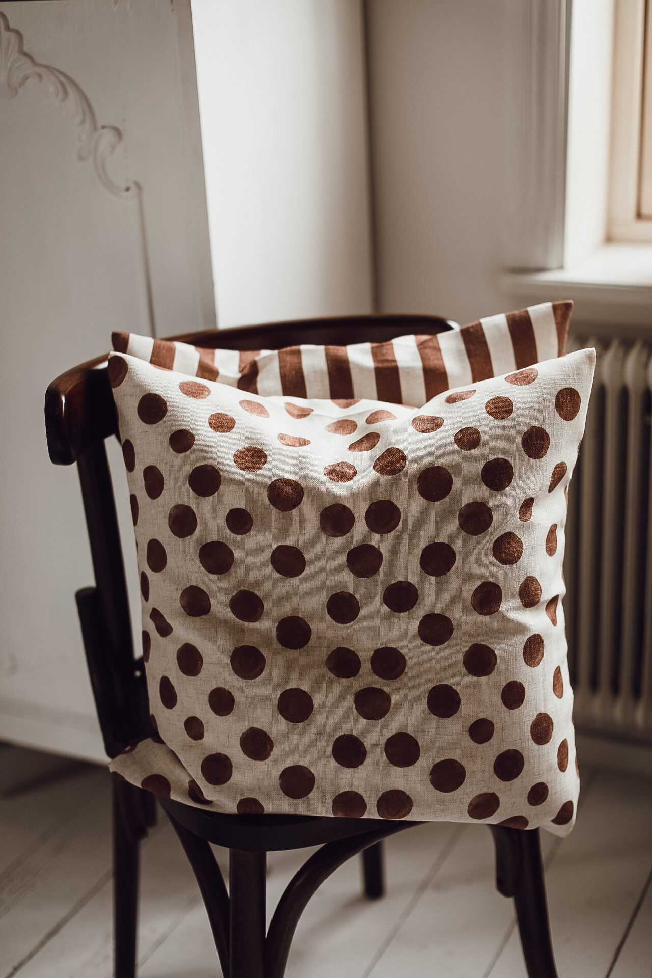 Prickigt Kuddfodral Varm Brun - 3