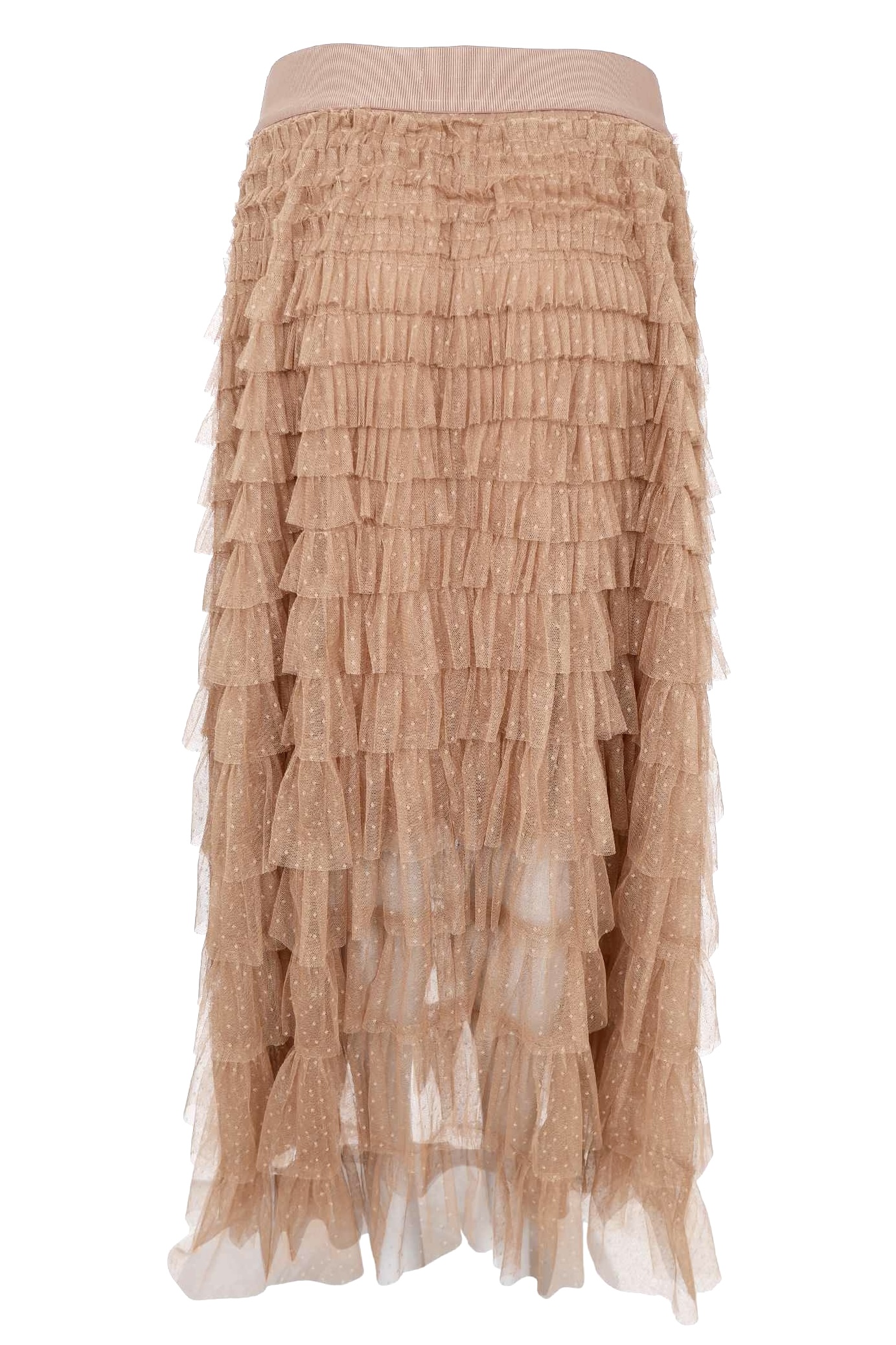 Angelina mesh skirt - latte - 4