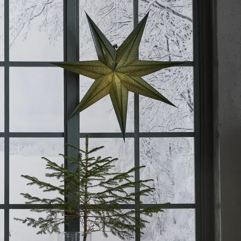 Pappersstjärna Holly 60cm Grön - 3