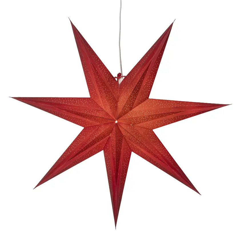Pappersstjärna Holly 60cm Röd