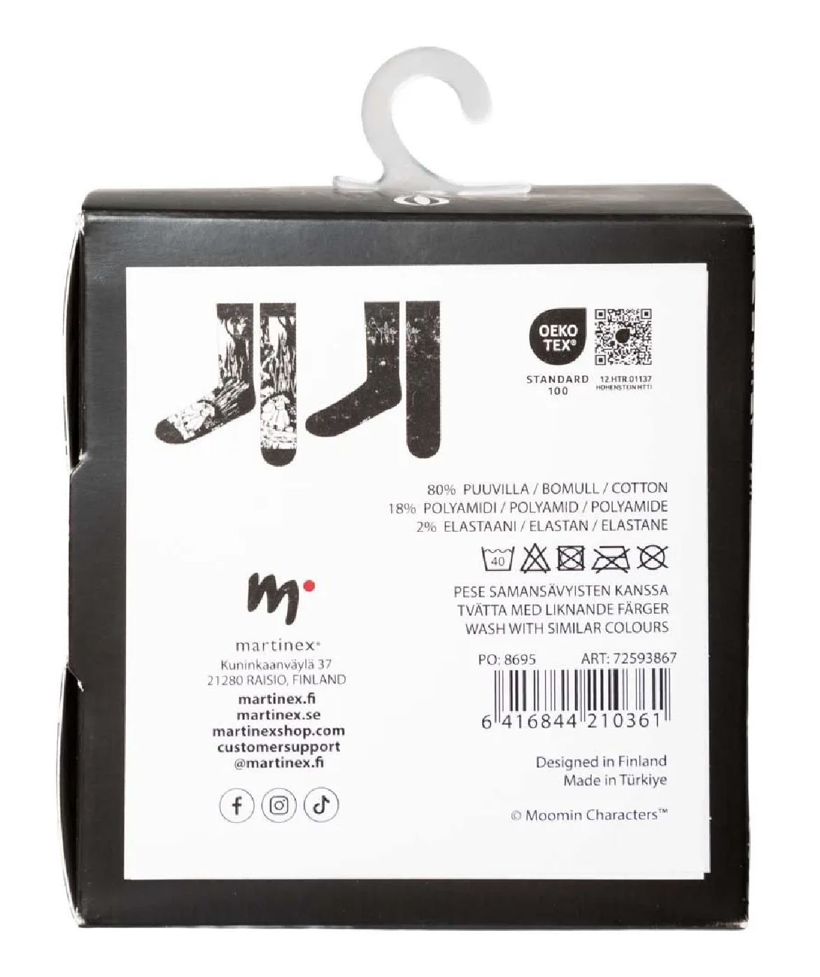 Moomin Adult Socks Gift Set - Together (Choose from different sizes) - 3