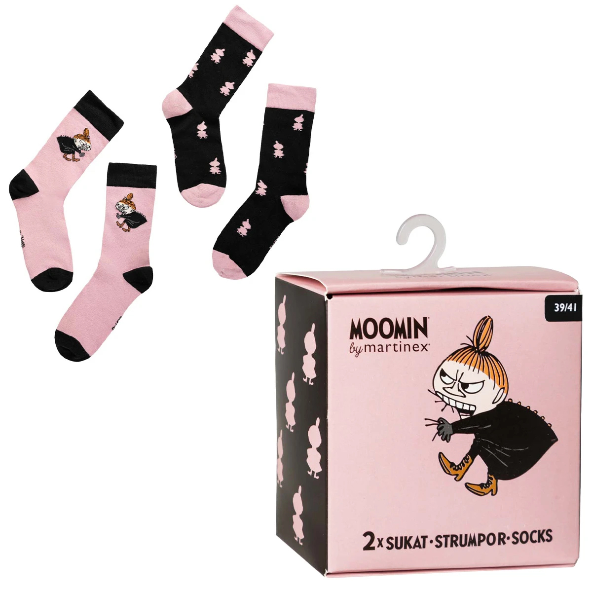 Moomin Adult Socks Gift Set - Prickly Little My (Choose from different sizes)