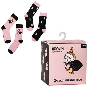 Moomin Adult Socks Gift Set - Prickly Little My (Choose from different sizes)