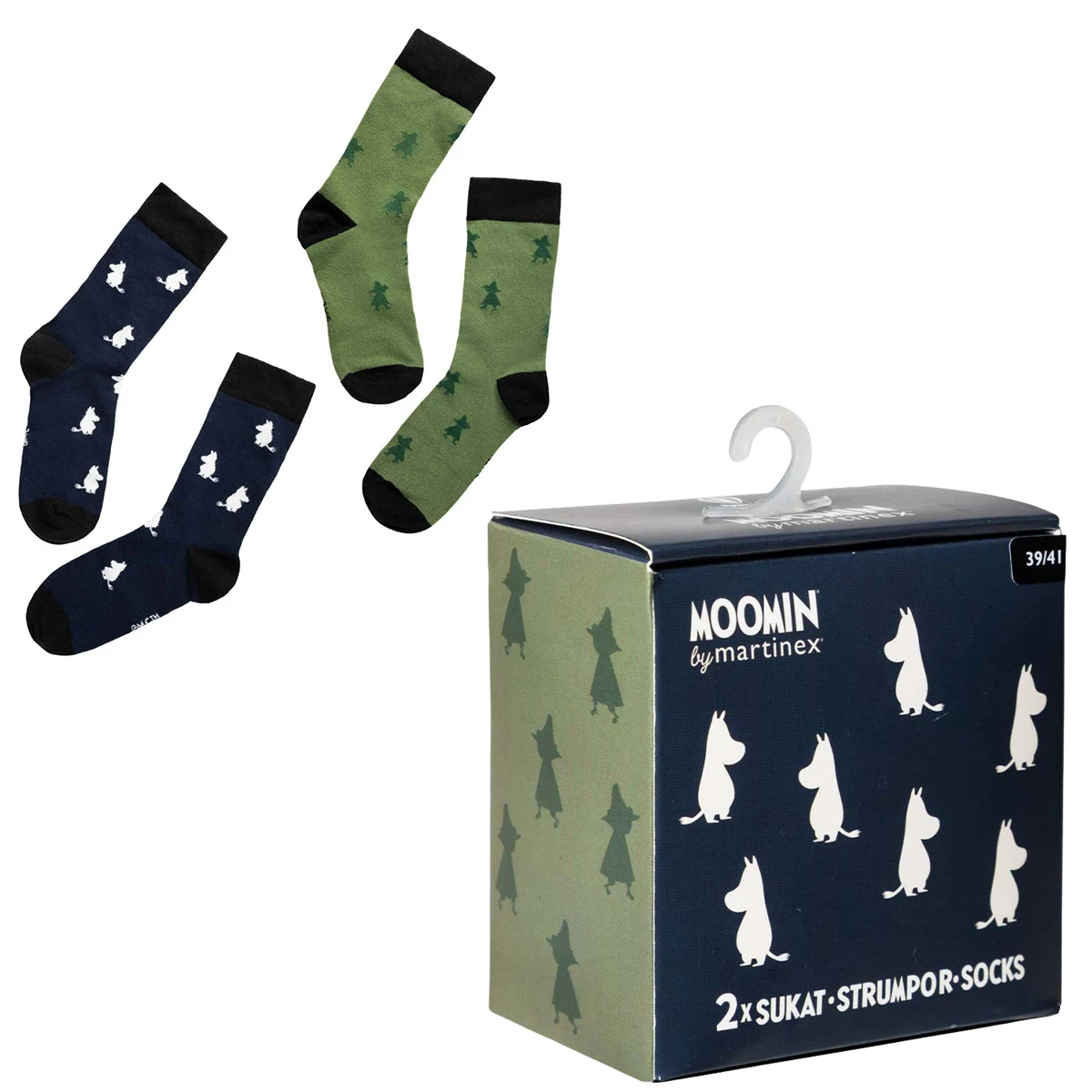 Moomin Adult Socks Gift Set - Mini Moomin (Choose from different sizes)
