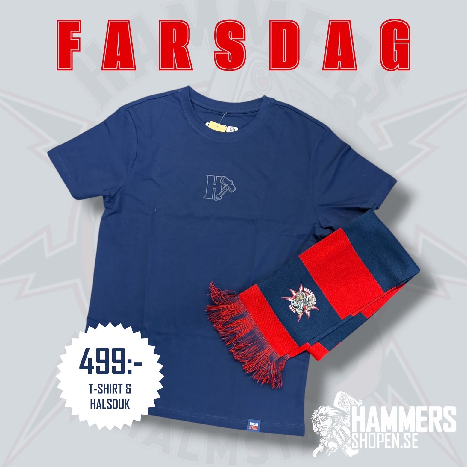 FARSDAG PAKETET - T-SHIRT & HALSDUK 