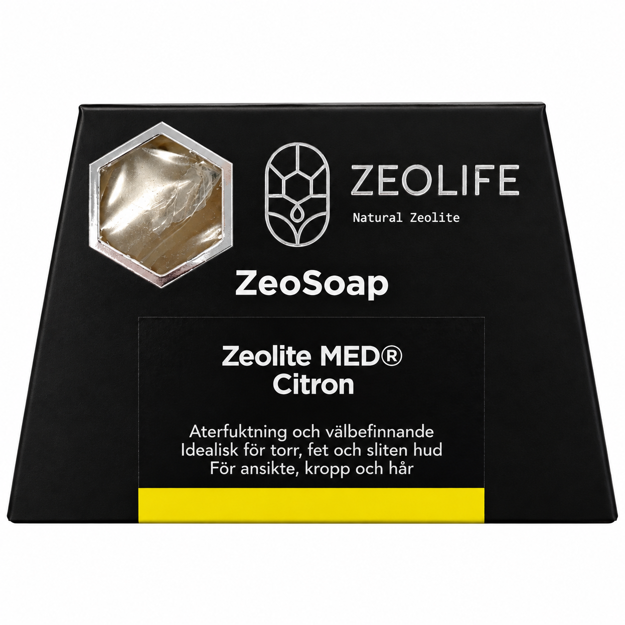 ZEOLIFE ZeoSoap – Naturlig Zeolittvål med Citron 125 g | Grekland