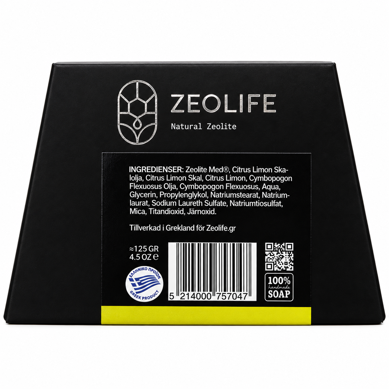 ZEOLIFE ZeoSoap – Naturlig Zeolittvål med Citron 125 g | Grekland - 2