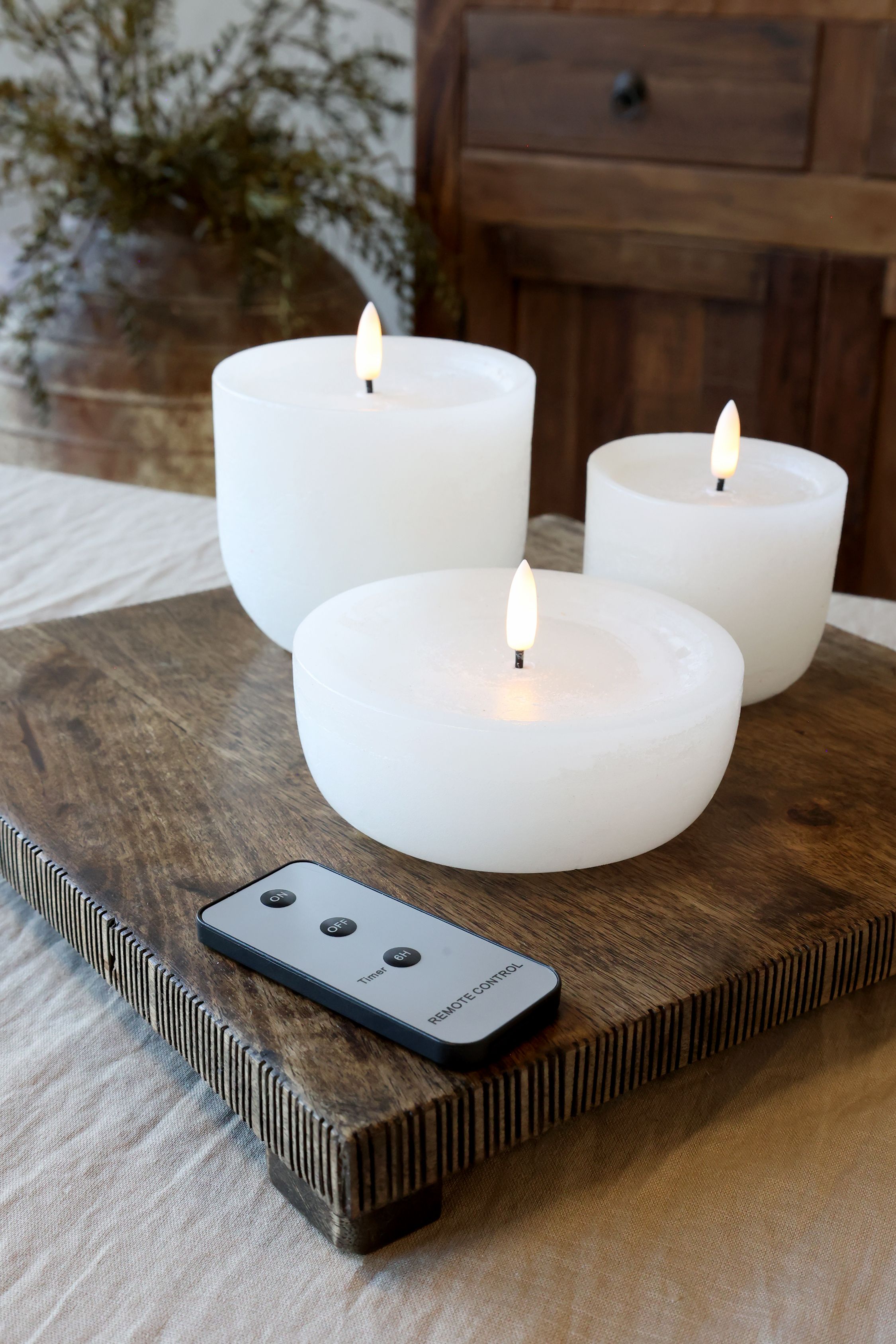 BLOCKLJUS MED RUSTIK YTA - LED - 4