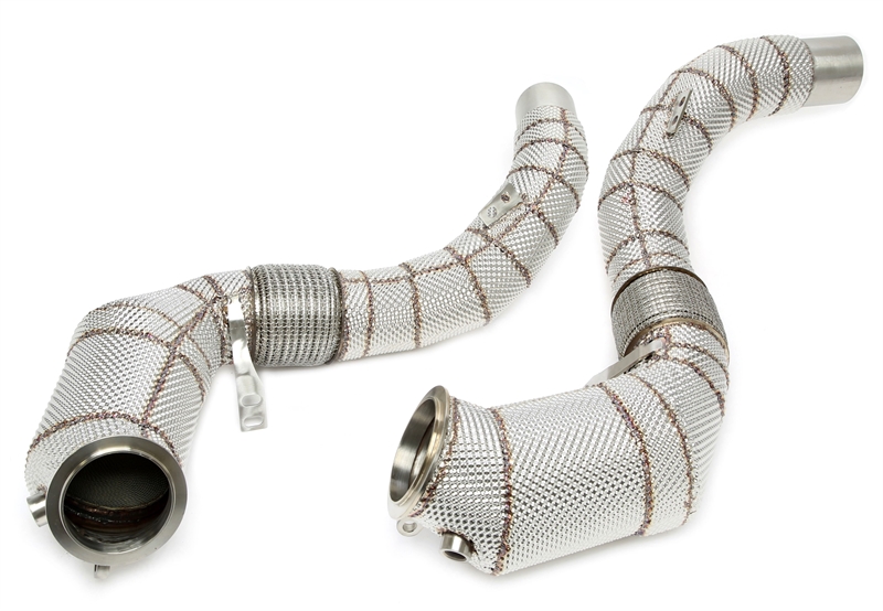 TA Technix downpipe BMW 5/7/8-serien och X5/X6/X7 N63 – katalysator och värmesköld - 2