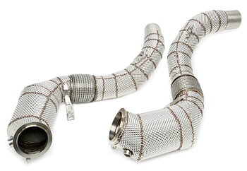 TA Technix downpipe BMW 5/7/8-serien och X5/X6/X7 N63 – katalysator och värmesköld