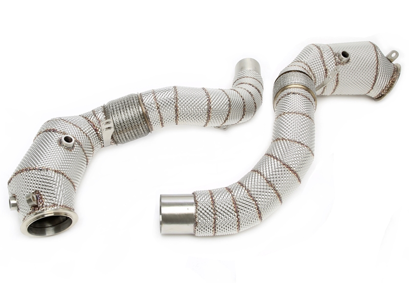 TA Technix downpipe BMW 5/7/8-serien och X5/X6/X7 N63 – katalysator och värmesköld