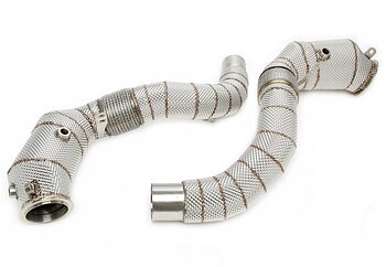 TA Technix downpipe BMW 5/7/8-serien och X5/X6/X7 N63 – katalysator och värmesköld