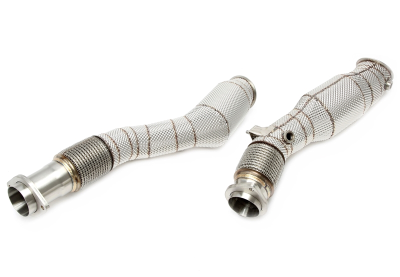 TA Technix downpipe BMW X3 M F97/X4 M F98 S58 – katalysator och värmesköld - 3