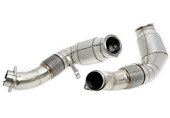 TA Technix downpipe BMW 760i G70/X5/X6/X7 M60i S68 – katalysator och värmesköld