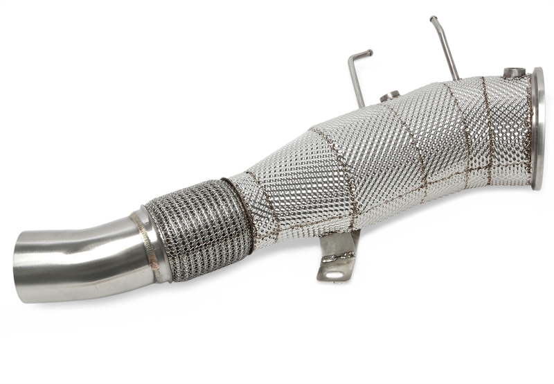 TA Technix downpipe BMW M340i G20/G21 och M440i G22 B58 – katalysator och värmesköld - 2