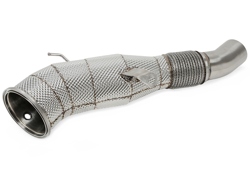 TA Technix downpipe BMW M340i G20/G21 och M440i G22 B58 – katalysator och värmesköld