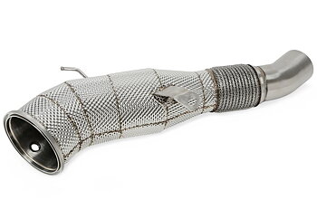 TA Technix downpipe BMW M340i G20/G21 och M440i G22 B58 – katalysator och värmesköld