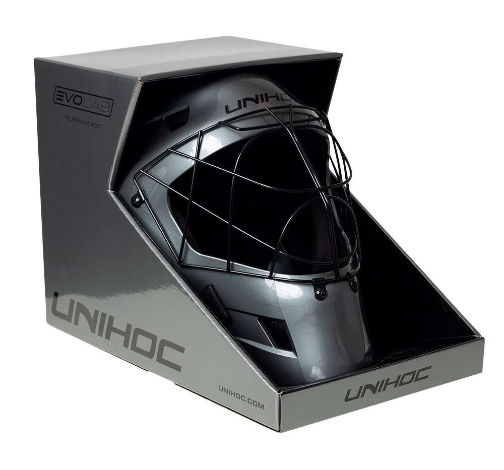 Unihoc Goalie Mask Evolab Platinum edt. graphite/black - 2